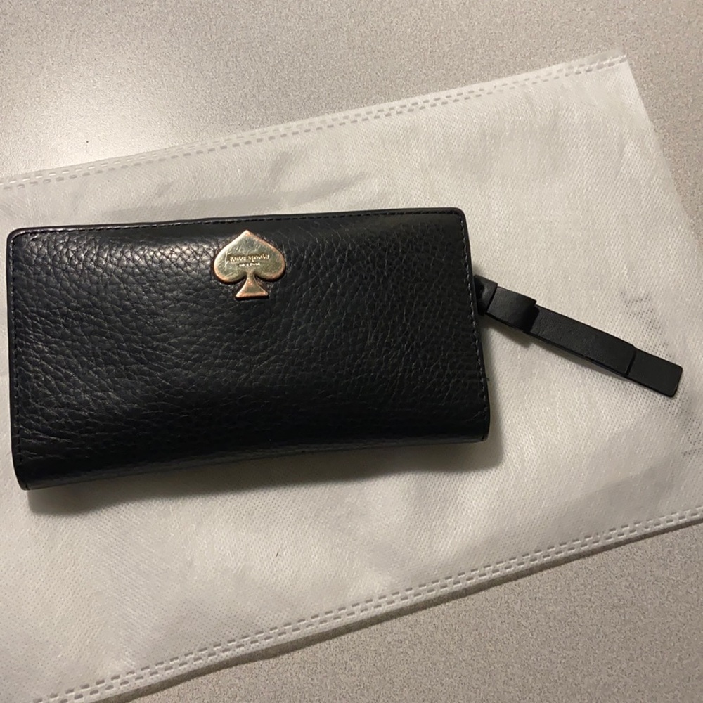 Kate spade black leather wallet